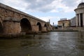 stone bridge skopje Royalty Free Stock Photo