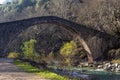 Stone bridge St. Vissarion in Pyli Thessaly region, Greece