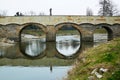 Stone bridge with the statue of St. John of Nepomuk in Litovel