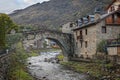 Stone Bridge in Sterri D`aNeu in the evening