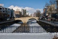 Stone bridge in winter - Kastamonu Royalty Free Stock Photo