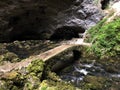 Stone Bridge in the Zelske caves or Kamniti most v ZelÃÂ¡kih jamah, Cerknica - Notranjska Regional Park, Slovenia Royalty Free Stock Photo