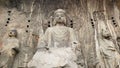 Stone Buddha statue in Longmen Grottoes, Luoyang