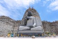 Stone Buddha statue at Wat Khao Tham Thiam