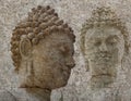 Stone Buddha warrior statue ayutthaya