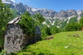 Stone Building in Valbona, Albania Royalty Free Stock Photo