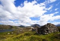 Stone built sheepfold and landscape