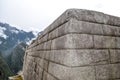 Stone terracing and buildings at Machu Picchu, an ancient Inca archaeological site near Cusco, Peru