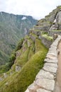 Stone built terracing and buildings at Machu Picchu. Cusco, Peru