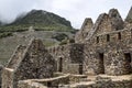 Stone terracing and buildings at Machu Picchu, an ancient Inca archaeological site near Cusco, Peru