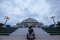 Stone Bull at Lalbagh Glass House Botanical Garden, Bangalore,karnataka, India. Royalty Free Stock Photo