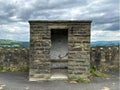 Stone built bus stop, on Red Lees Road, Cliviger, Burnley, Lancashire