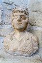 Stone bust of Dionysus in Limassol Castle, Cyprus.