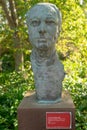 stone bust of Vasco Morgado, sculpture by joaquim Correia