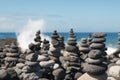 Stone cairn Royalty Free Stock Photo