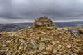 Stone cairn in the Peak District