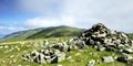 Stone cairn on Seat Sandal Royalty Free Stock Photo