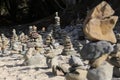 Stone Cairns on a Beach