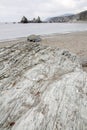 Stone on Carro Beach; Galicia Royalty Free Stock Photo