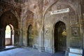 Stone carved arches of main Hall of Damdi Masjid, one of the most striking pieces of historical Islamic Architecture, Ahmednagar,