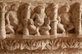 Sculptures in Harmony Temple, Khajuraho Group of Monuments, India Royalty Free Stock Photo