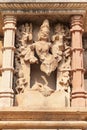 Erotic Sculpture in Kandariya Mahadeva Temple, Khajuraho, India Royalty Free Stock Photo