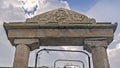 Stone carved gate leading to the Gomateshwara temple, Vindhyagiri Hill, Shravanbelgola Royalty Free Stock Photo