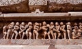 Stone carved in Khajuraho