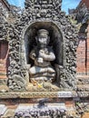 Stone-carved religious figure at balinese hindu temple on Bali island in Indonesia Royalty Free Stock Photo