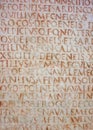 Stone Carved Text at Capitoline Museum, Rome, Italy Royalty Free Stock Photo