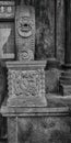 The stone carving of column base