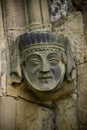 Stone carving on the exterior of Bridlington Priory, Bridlington, East Riding of West Yorkshire, UK - March 2014