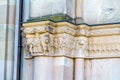 Stone carving of Grossmunster church, Zurich, Switzerland