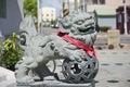 Lion Stone carving at a Chinese Temple