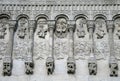 Stone carving. St Demetrius Cathedral (1193-1197). Unique monument of white-stone architecture. Vladimir, Russia