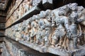 Stone carvings of hoyasala temples Royalty Free Stock Photo