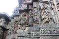 Stone carvings of hoyasala temples Royalty Free Stock Photo