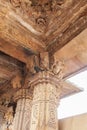 Stone Carvings inside Kandariya Temple - Khajuraho, Madhya Pradesh, India Royalty Free Stock Photo