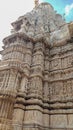 Stone carvings at Jagdish Temple, Udaipur, Rajasthan, Royalty Free Stock Photo