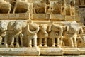 Stone carvings from Shri Jagdish Temple in Udaipur, India Royalty Free Stock Photo