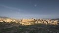 stone castle of the crusaders in the city of Karak in Jordan