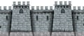 Stone castle wall background, vector seamless brick medieval tower texture, rock city fortification building.