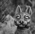 A stone cat skulpture Royalty Free Stock Photo