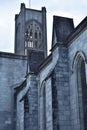 Stone cathedral in dim light Royalty Free Stock Photo