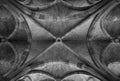 Stone ceiling of Cloisters on the Glasgow University campus, Scotland. The Cloisters are also known as The Undercroft.