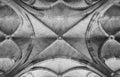 Stone ceiling of Cloisters on the Glasgow University campus, Scotland. The Cloisters are also known as The Undercroft.