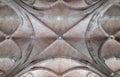 Stone ceiling of Cloisters on the Glasgow University campus, Scotland. The Cloisters are also known as The Undercroft.