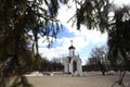 Stone chapel, orthodox church, Russia Vologda