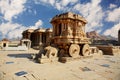 Stone chariot in Hampi. India