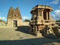 Stone Chariot Hampi, Karnataka, India Royalty Free Stock Photo